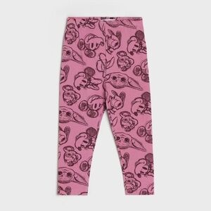 Disney 100 Mickey Mouse Girls Toddler Kids Leggings Pink 2T 5 NWT